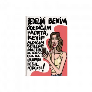 Umrumda Değil Kanvas Defter Ürün Görseli