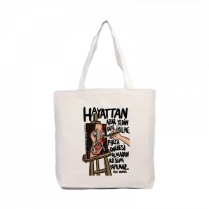 Fırça Darbesi Kanvas Çanta Ürün Görseli