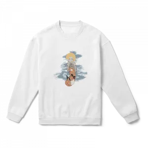 Wolpertinger Tilki Oversize Sweatshirt Ürün Görseli