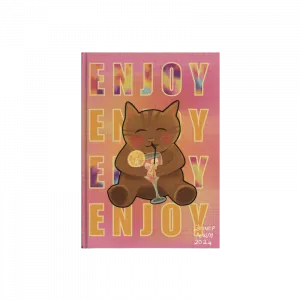 Enjoy Kedi Kanvas Defter Ürün Görseli