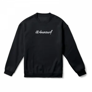 Urbansurf Siyah Tsort Beyaz Yazı Oversize Sweatshirt Ürün Görseli
