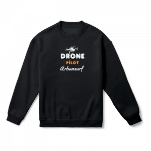 Drone Pilot - Urbansurf - Black Oversize Sweatshirt Ürün Görseli