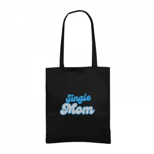 Single mom, Bekar anne mavi Gabardin Çanta Ürün Görseli