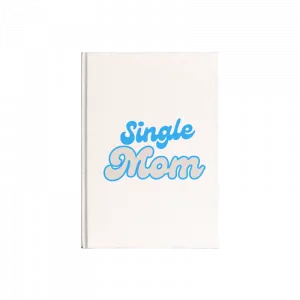 Single mom, Bekar anne mavi Kanvas Defter Ürün Görseli