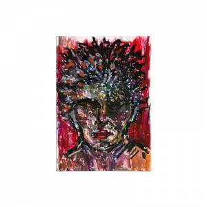 Pastel Kadın 3 Kanvas Defter Ürün Görseli