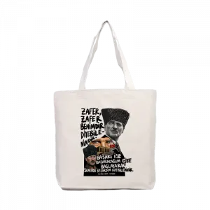 Mustafa Kemal Atatürk Kanvas Çanta Ürün Görseli