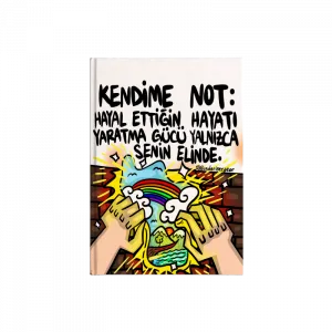 Kendime Not Kanvas Defter Ürün Görseli