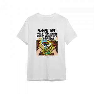Kendime Not Oversize Tshirt  Ürün Görseli